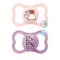 Mam Supreme Orthodontic Silicone Sucettes pour 6-16 mois Rose/Violet 2pcs