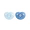 Philips Soothie Sucettes en silicone pour 0-6 mois Bleu 2pcs