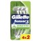 Brisqe njëpërdorimshe për meshkuj Gillette Sensor 3 Sensitive 6 copë