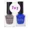 Korres Promo Gel Effect Nail Colour With Sweet Almond Oil No.70 Holographic Ash 11ml & No.86 Ocean Blue 11ml