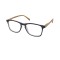 جفن العين طول النظر الشيخوخي - نظارات للقراءة E211 أسود مع عظم ذراع خشبي