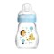 Mam Feel Good Glass Bottle with Silicone Nipple for 0+ months Blue 170ml