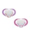 Chicco Physio Compact, Πιπίλα Σιλικόνης 6-12m Ροζ/Μωβ 2τμχ Chicco Physio Compact, Πιπίλα Σιλικόνης 6-12m Ροζ/Μωβ 2τμχ