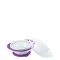 Nuk Easy Learning Bowl, Μπολ Φαγητού με 2 Καπάκια 6m+ Μωβ Nuk Easy Learning Bowl, Μπολ Φαγητού με 2 Καπάκια 6m+ Μωβ