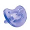 Chicco Physio Soft Πιπίλα Μωβ Όλο Σιλικόνη 6-12m+ 1τμχ