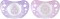 Chicco Силиконова залъгалка Physio Air 0-6m Pink-Purple 2 броя