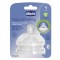 Chicco Natural Feeling Θηλή Σιλικόνης 4m+ Adjustable Flow, 2 τεμάχια