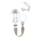 Mam Pacifier Ribbon Twist Clip & Cover Snail Gray 1pc