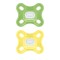 Mam Comfort Πιπίλα Σιλικόνη 0-2m Πράσινη/Κίτρινη 2τμχ Mam Comfort Πιπίλα Σιλικόνη 0-2m Πράσινη/Κίτρινη 2τμχ