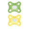 Mam Comfort Ciuccio Silicone 0-2m Verde/Giallo 2pz