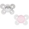 Chicco Physio Comfort Πιπίλα Σιλικόνης Λευκό & Ροζ Αρκουδάκι 0-6m 2τμχ Chicco Physio Comfort Πιπίλα Σιλικόνης Λευκό & Ροζ Αρκουδάκι 0-6m 2τμχ