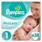 Pampers Pro Care Premium Protection No1 (2-5kg) 38τμχ