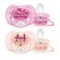 Philips Avent Ultra Soft Orthodontic Silicone Pacifier 6-18m, Girl, 2pcs