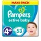 Pampers Active Baby Dry Maxi Pack No 4+ (10-15Kg) 53Τμχ