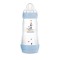 Пластмасова бебешка бутилка Mam Easy Start Anti-Colic със силиконов биберон 4+ месеца Синя 320 мл