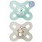 Mam Orthodontic Silicone Pacifier Start for 0-2 months Veraman/Grey 2 pieces