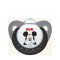 Nuk Trendline Disney Mickey Ορθοδοντική Πιπίλα Σιλικόνης 0-6m Άσπρο-Μαύρο 1τμχ