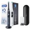 Oral-B IO Series 7 Duo Brosse à Dents Électrique avec Minuterie, Capteur de Pression et Étui de Voyage Blanc & Noir 2pcs