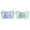 Chicco Πιπίλα Σιλικόνης PhysioForma Light Σιέλ/Βεραμάν 6-16m, 2 τεμ...