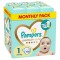 Pampers Monthly Premium Care No 1 (2-5 kg), 156 copë