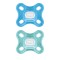 Mam Comfort Πιπίλα Σιλικόνη 0-2m Μπλε/Βεραμάν 2 τμχ Mam Comfort Πιπίλα Σιλικόνη 0-2m Μπλε/Βεραμάν 2 τμχ