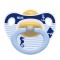 Nuk Classic Happy Kids Ορθοδοντική Πιπίλα Καουτσούκ 0-6m Γαλάζιο-Ιπ...