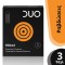 Duo Ribbed Condoms 3pcs