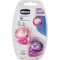 Chicco Physio Air Πιπίλα Σιλικόνης Ροζ/Μωβ 16-36m+ 2τμχ Chicco Physio Air Πιπίλα Σιλικόνης Ροζ/Μωβ 16-36m+ 2τμχ