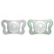 Chicco Πιπίλα Σιλικόνης PhysioForma Micrò Glow in the Dark Γκρι/Βερ...