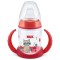 Nuk First Choice Εκπαιδευτικό Μπιμπερό με Λαβές 6m+ Κόκκινο με Ρακο...