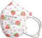 Protection Mask FFP2 Butterfly Children's White with Strawberries Without Valve 20 pieces