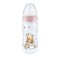 Nuk First Choice Plus Пластмасова бебешка бутилка за контрол на температурата за 0-6 месеца Pink Winnie The Poof със силиконов биберон M 300 ml