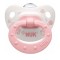 Nuk Baby Rose & Blue Ορθοδοντική Πιπίλα Σιλικόνης 6-18m Ροζ Χρώμα 1τμχ