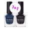 Korres Promo Gel Effect Nail Colour With Sweet Almond Oil No.84 Indigo Blue 11ml & No.77 Sequins Plum 11ml