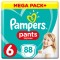 Pampers Pants Μέγεθος 6 (15+ kg) Πάνες-βρακάκι 88τμχ Pampers Pants Μέγεθος 6 (15+ kg) Πάνες-βρακάκι 88τμχ