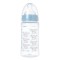 رضّاعة Korres Agali Baby Blue بلاستيك مع حلمة سيليكون متوسطة التدفق 3m + 300ml