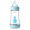 Chicco Пластмасова бебешка бутилка Perfect 5 Blue 2+ месеца със силиконов накрайник 240 мл