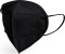 Famex Schwarze Schutzmasken FFP2 NR ohne Ausatemventil 10 Stück