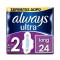 Always Ultra Long (Μέγεθος 2) Σερβιέτες Με Φτερά 24 Τεμάχια