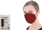 Защитная маска Famex FFP2 NR бордового цвета 10шт.
