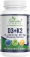 Натуральные витамины D3 2000iu и K2-Mk7, 75 мкг, 90 жевательных таблеток