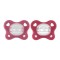 Chicco Πιπίλες Physio Forma Dual Soft 16-36m Κόκκινο/Ροζ, 2 τεμάχια