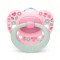 Nuk Signature Σιλικόνης 6-18m Pink Flowers 1τμχ