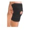 Анатомична помощна подложка за коляно Проста с отвор черен цвят 0555