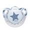 Nuk Trendline Adore Πιπίλα Σιλικόνη Αστέρι Μπλε 6-18m (10.736.202)1τμχ