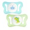 Chicco Physio Micro Πιπίλα Σιλικόνης  Prince Dinosaur 0-2m Μπλε/Πρά...