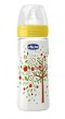 Chicco Μπιμπερό πλαστικό ΘΣ 330ml Γρηγορη Ροη, Φαρδιά Θηλή, 4m+