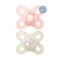 Mam Start Orthodontic Silicone Pacifier for 0-2 months Pink/Beige 2 pieces
