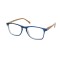 طول النظر الشيخوخي للرأس - نظارات للقراءة E212 زرقاء مع عظم ذراع خشبي