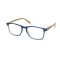 Eyelead Presbyopie - Lesebrille E212 Blau mit Holzbügelknochen